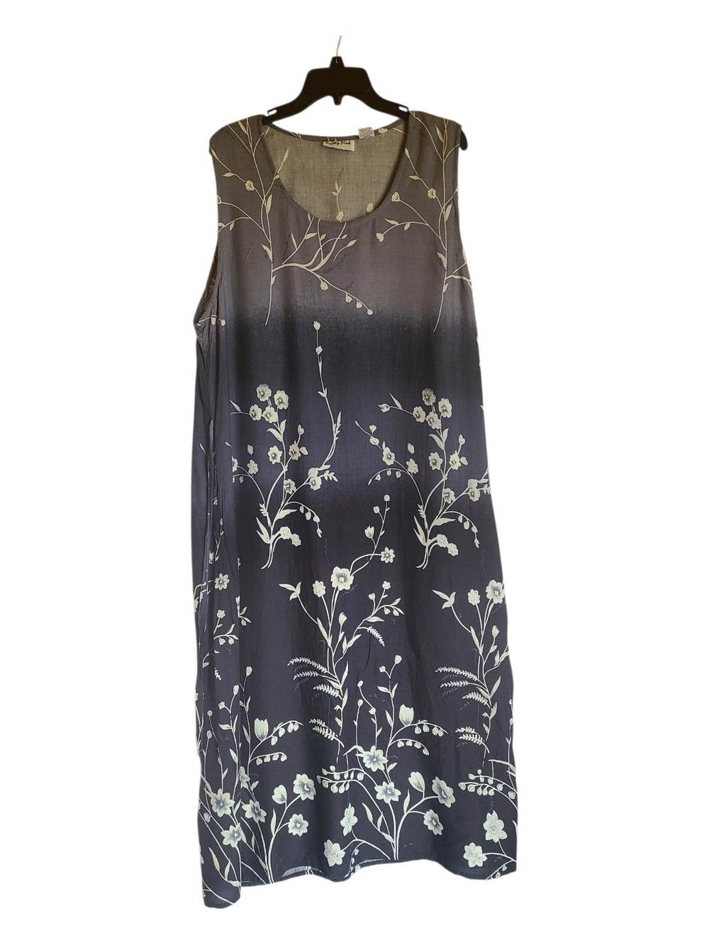 Pretty Pink 100% Rayon Blue Ombre Floral Shift Dress 3X